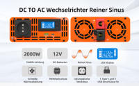 Inversor DATOUBOSS de Alta Eficiencia 2000 W/4000 W Voltaje DC a AC Onda Senoidal Pura - details 1