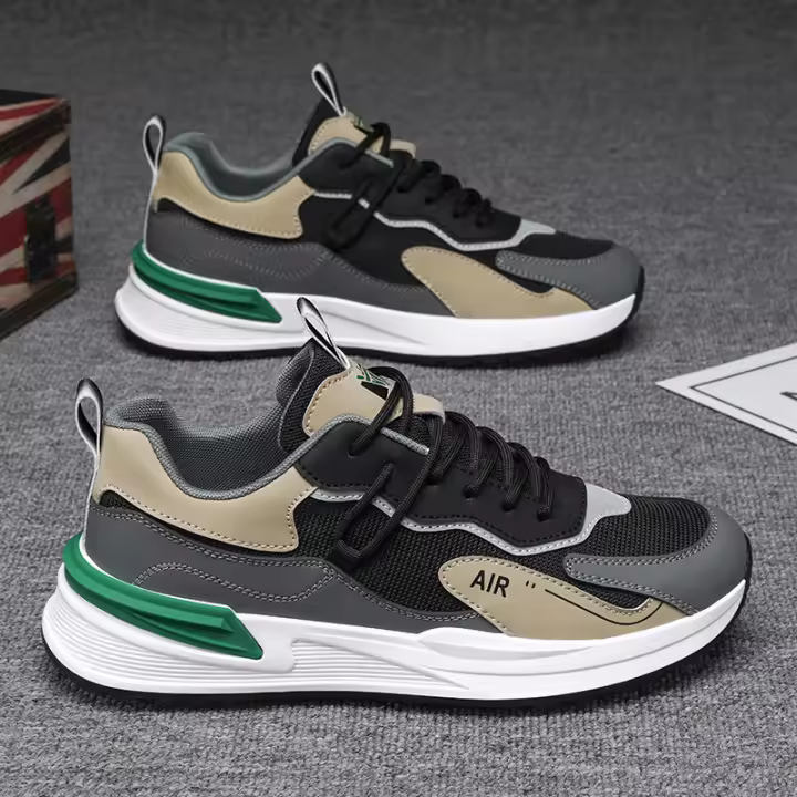 Zapatos de críquet para hombre Nuevos zapatos deportivos casuales versátiles y transpirables de malla - 1