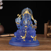 Adorno de Dios elefante, estatua de trompa de elefante, artesanía india tailandesa, estatua de Buda de resina - details 12