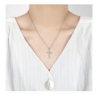 Collares Clavícula con Colgante del Símbolo del Infinito, Collares de Cruz Eterna Retro y Personalizados con Aire Euroamericano, Joyas de Moda Nuevas - details 3