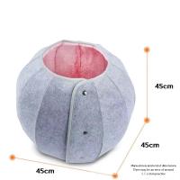 Cama de Gato de concha para interiores, juguetes de gato, Bola de fieltro interactiva, cueva de gato suave, túnel plegable multifunción para mascotas, tubo de juguete divertido - details 2