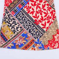 BUNO-nuevo vestido de tirantes finos para mujer, vestido de verano con cuello en V estampado ajustado sin mangas y espalda descubierta, vestido Maxi con tirantes, vestido de fiesta a la moda para mujer - details 12