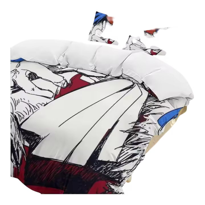 Juego de Ropa de Cama Ligera de Dibujos Animados Bh208 Buggy Bed Funda de Edredón, 2 Fundas de Almohada, 3 Piezas de Confort - 1