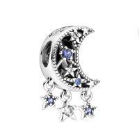 Cuentas de plata de ley 925 con estrellas misteriosas, Luna y flecha de Cupido, aptas para hacer pulseras originales, cuentas, regalo de joyería para mujer - details 0