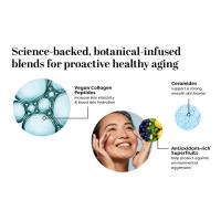Plant-powered blends with vegan collagen peptides, ceramides and antioxidant-rich superfruits