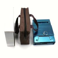 Estufa de leña plegable portátil de acero inoxidable, estufa de camping con mini parrilla, parrilla de barbacoa ligera - details 5
