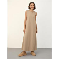 Vestido tipo chaleco básico, vestido largo ajustado informal interior para mujer - details 11