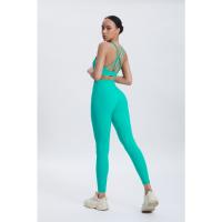 Pantalones de yoga de alto rendimiento, adecuados para mujeres, leggings de yoga transpirables que absorben la humedad, bolsillos laterales, ideales para ropa deportiva - details 9
