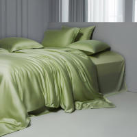 Juego de Ropa de Cama de Alta Calidad Tencel Lyocell Color Sólido, Sencillo, para Cama de Rey - details 3