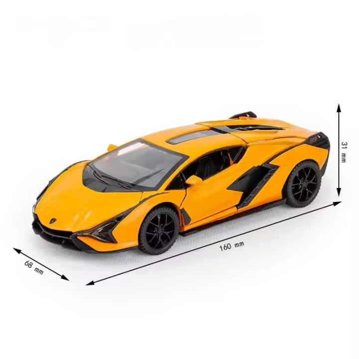 Lamborghini Sian Nuevo Coche Supercar de Aleación Modelo de Coche de Escala 1:32 Sonido y Luz - 1