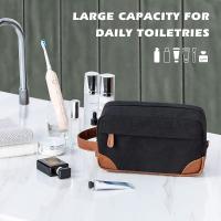 Bolsa de aseo colgante para hombre, bolsa de afeitar de lona resistente al agua con gran capacidad para viaje - details 10