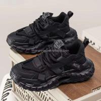 Zapatos deportivos de moda con suela gruesa, informales, transpirables, de malla, para correr, con logotipo de Dropshipping - details 6