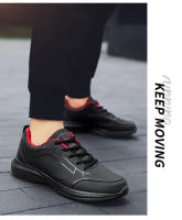 Zapatillas de deporte de cuero de alta calidad para hombre, zapatos informales impermeables, zapatillas ligeras para correr al aire libre, Tenis deportivos, zapatos planos masculinos - details 18