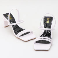 Zapatos de tacón alto con correa elástica y punta cuadrada de moda - details 10