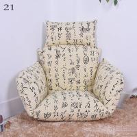 Funda de Cojín de Silla de Huevo Colgante de Color Sólido Floral y Estriado + Funda de Almohada de Exterior (Sin Relleno) para Jardín Lounger - details 23