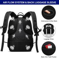 Mochila de viaje para avión en cabina, deportes al aire libre impermeables, con puerto de carga USB - details 2