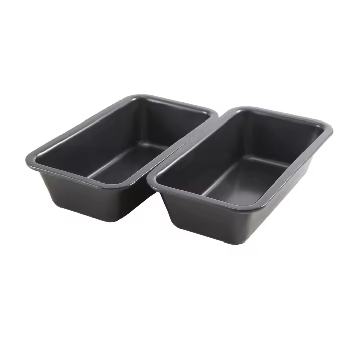 Sartenes antiadherentes de acero al carbono para hornear, bandeja para Pan, molde para tostadas, caja de pastelería, utensilios para hornear, 2 piezas - 1