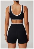 Sujetador deportivo con correa ancha para el hombro, sujetador de Yoga de una pieza resistente a los golpes, Top de Fitness al aire libre para mujer - details 32