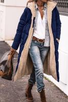 Chaqueta de Invierno con Capucha Acolchada Abrigo Grueso de Manga Larga Reversible - details 6