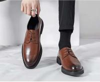Vestido y zapatos Oxford de cuero de fibra ultrafina para hombre de alta calidad, estilo informal de oficina de negocios, suave y cómodo, a la moda - details 8