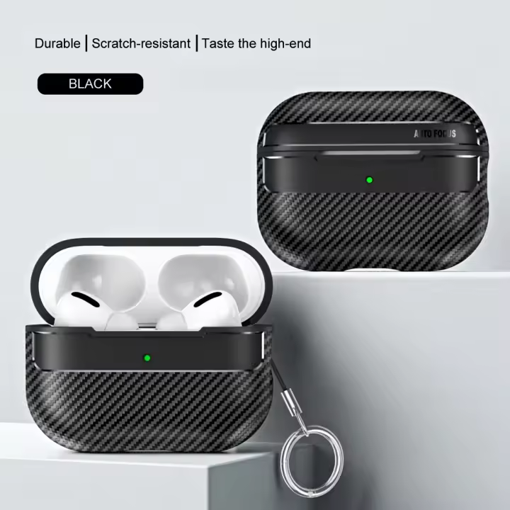Funda de silicona suave para Pro 2 Textura de fibra de carbono a prueba de golpes con ancho - 1