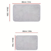 Alfombra de Baño de Espuma de Memoria para Mascotas Absorbente Antideslizante con Base Antideslizante para Baño/Entrada - details 0