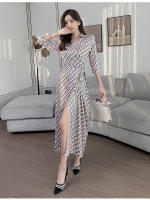 Vestido de noche Vintage para mujer, traje largo ajustado, estampado Y2K, informal, para fiesta y playa, Verano - details 107