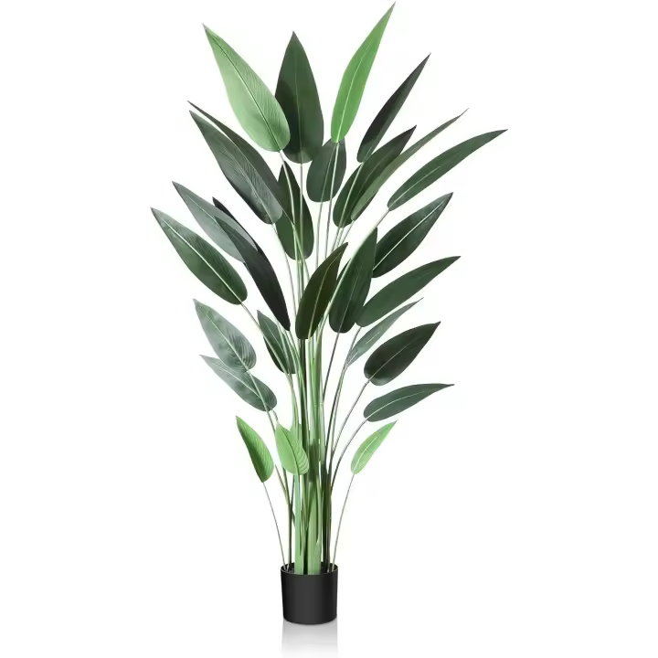 Árbol de lirio artificial de 180 cm, palmera tropical falsa con 28 troncos, plantas de seda sintética, maceta grande para interior, exterior, hogar, oficina, jardín, decoración moderna (1 paquete) - 1