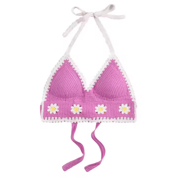 Top corto sin mangas con cuello en V, tops de diseñador con cordones, estilo bohemio, ideal para regalo de cumpleaños y vacaciones - 1