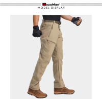 MAGCOMSEN hombres soft shell pantalones de lana caliente pantalones tácticos con bolsillos con cremallera - details 7