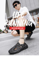 Nuevo hombre zapatos fríos hombre verano moda hombre coco agujero zapatos hombre vestido exterior hueco sandalias de playa zapatillas hombre - details 0