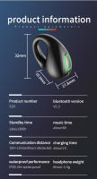 Mini auriculares inalámbricos con Clip para la oreja, audífonos estéreo de música de graves HIFI, Bluetooth con micrófono, auriculares de negocios, Auriculares deportivos para juegos - details 15