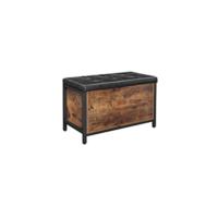 Organizador de Almacenamiento de Zapatos con 4 Estantes de Malla y Gran Superficie para Bolsas, para Entrada, Vestíbulo, Armario, Metal, Industrial, Marrón Rústico y Negro LBS15BX - details 6