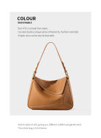 Bolso de Hombro Geométrico de Cuero Genuino Bolso Cruzado de Cuero de Vaca de Primera Capa para Viajeros - details 33