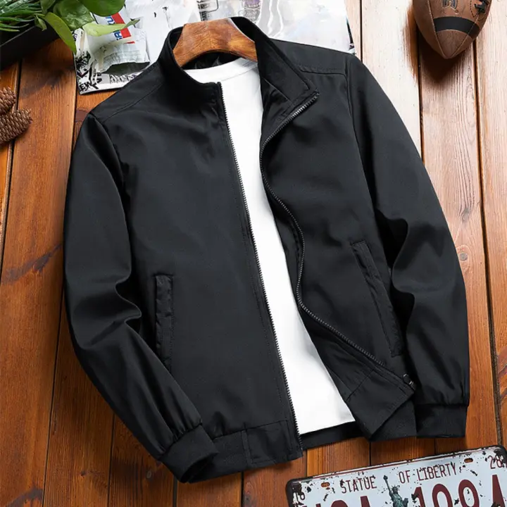 Chaquetas ligeras para hombre, chaquetas de negocios con cuello levantado, cortavientos para exteriores, senderismo, ropa de golf - 1