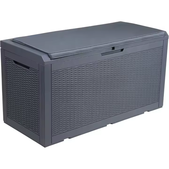 380L Arcón de Ordenación Exterior, Resina Caja de Almacenamento de Jardín para Almacenamiento Al aire Libre para Muebles de Patio - 1