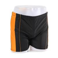 Pantalones cortos de playa holgados para hombre, bañadores térmicos simples negros de gran tamaño con ángulo plano, ropa deportiva informal, ropa de playa - details 11