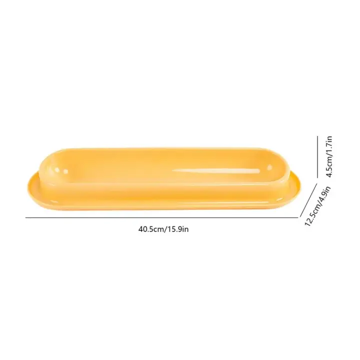Cuencos de agua y comida para perros y gatos, plato inclinado de 15 grados, cuenco largo de alimentación para mascotas, Material plástico seguro, fácil de limpiar - 1