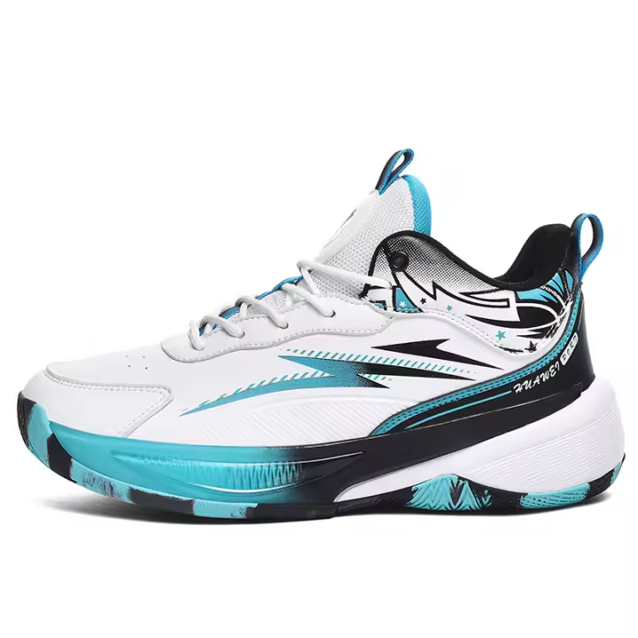 Nuevo casual versátil microfibra real zapatos de baloncesto resistente al desgaste de goma medio y adulto zapatos de los hombres - 1