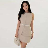 Vestido Mini Casual Cucaracha de Cintura Alta con Top sin Mangas hasta la Cintura - details 19