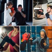 Equipo de protección correas elásticas de boxeo 3M 5M protectores de manos de algodón correas protegen 2 rollos vendajes de boxeo envueltos Karate - details 7