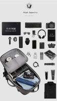 Mochila para portátil impermeable USB de expansión multifunción grande, negocios informales para hombres y mujeres, hombros de 17,3 pulgadas - details 2
