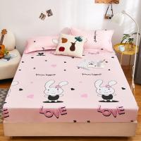Sábana Ajustable Impermeable Cubierta de Cama Elástica Amigable con la Piel Estilo Floral - details 14