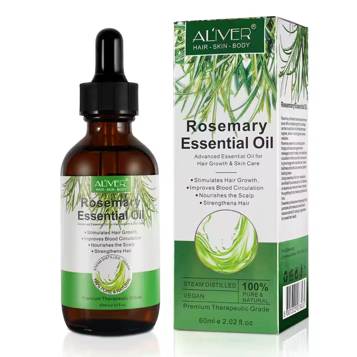 Rosemary Hair Growth Essential Oil Anti Hair Loss Natural Hair Growth Serum Reduce Frizz Dryness Scalp Nourishment Hair Care - 1