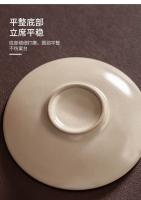 Apertura del horno Ru, tres talentos, cubrir, hacer, cubrir el juego de kung fu nutritivo para el hogar, hacer cerámica, tazón de té de alta gama - details 4