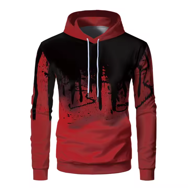 Sudadera con capucha para hombre, jersey informal con estampado digital 3D, deportes, otoño e invierno, 2024 - 1