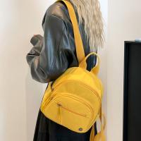 Mochila portátil de nailon para mujer, mochila informal ligera con múltiples bolsillos de Color sólido y asa impermeable - details 2