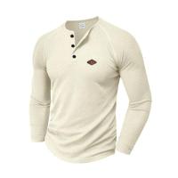 Camisetas Henry de Moda Primavera 2025 Tees de Manga Larga con Cuello Redondo para Hombres - details 22