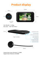 Mirilla inteligente para casa interfono inalambrico remoto Timbre con camara exterior - details 2