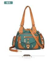 Nuevos bolsos de mujer retro europeos y americanos bolso de moda de un solo hombro oblicuo span bolso de cuero suave lavado - details 18